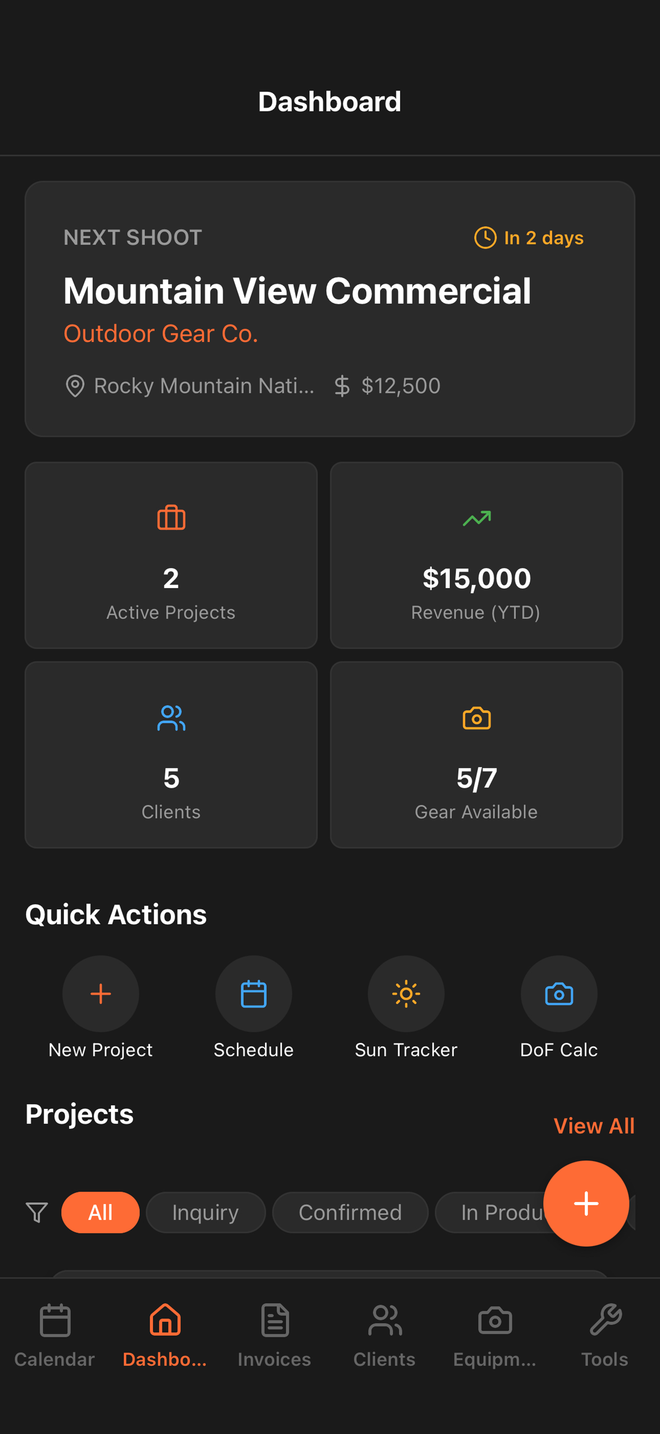 Dashboard Overview